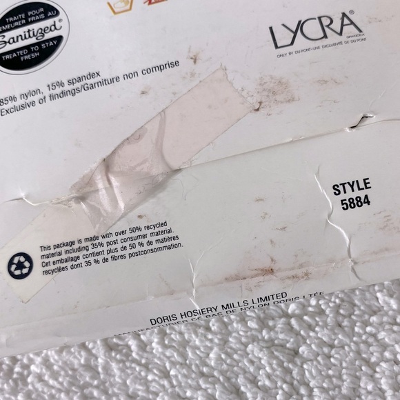 Vintage Secret Thigh Highs With Lace Top Band in Neutral Tall NWT - Picture 6 of 7